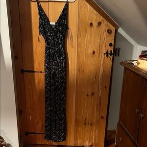 Elegant Black Floral Women's romper